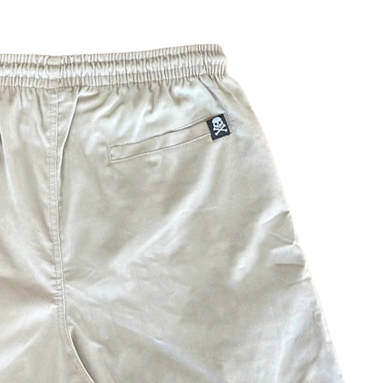 Wasted Light Grey Elastic Short