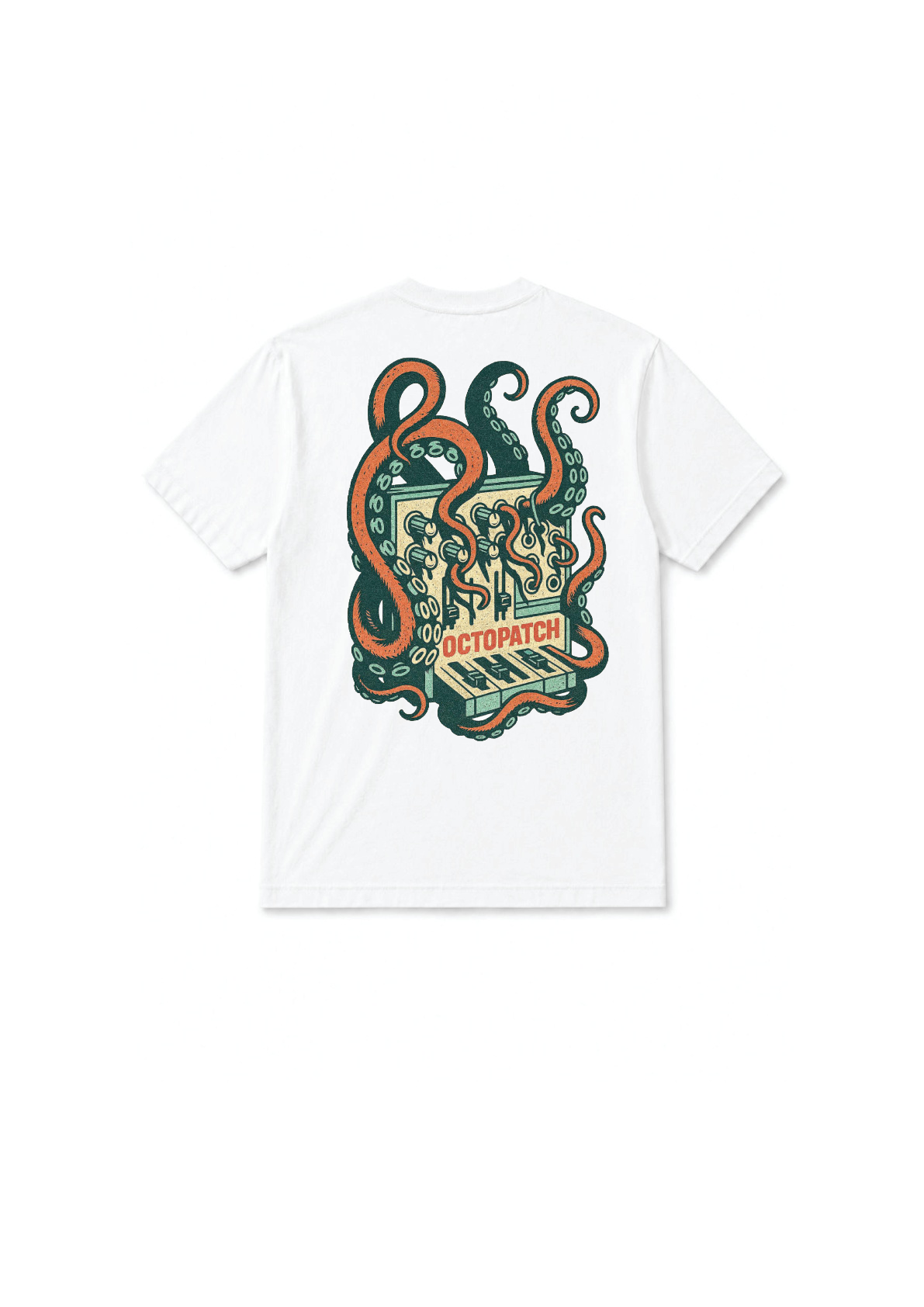 Octopatch White Oversize Tee