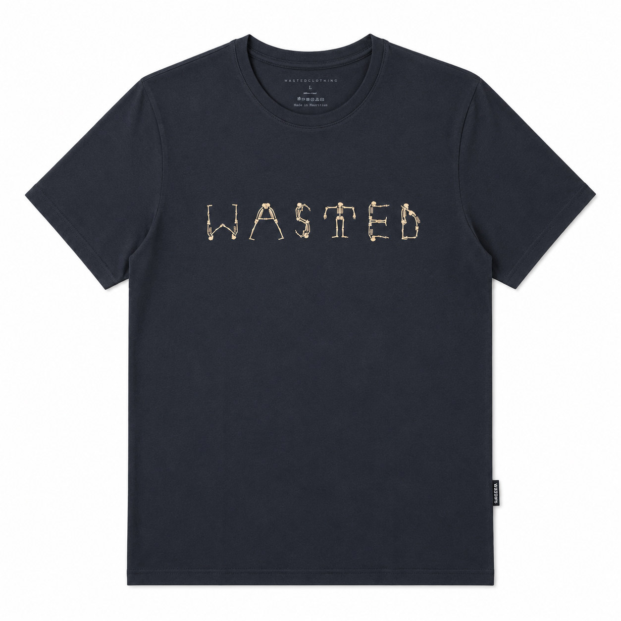 Off The Rack - Dancing Skulls Tee - Navy
