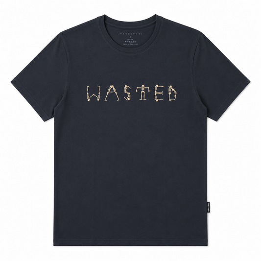 Off The Rack - Dancing Skulls Tee - Navy