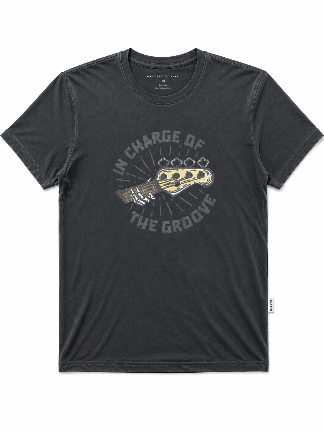 IN CHARGE OF THE GROOVE TEE – CHARCOAL