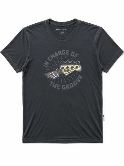 IN CHARGE OF THE GROOVE TEE – CHARCOAL
